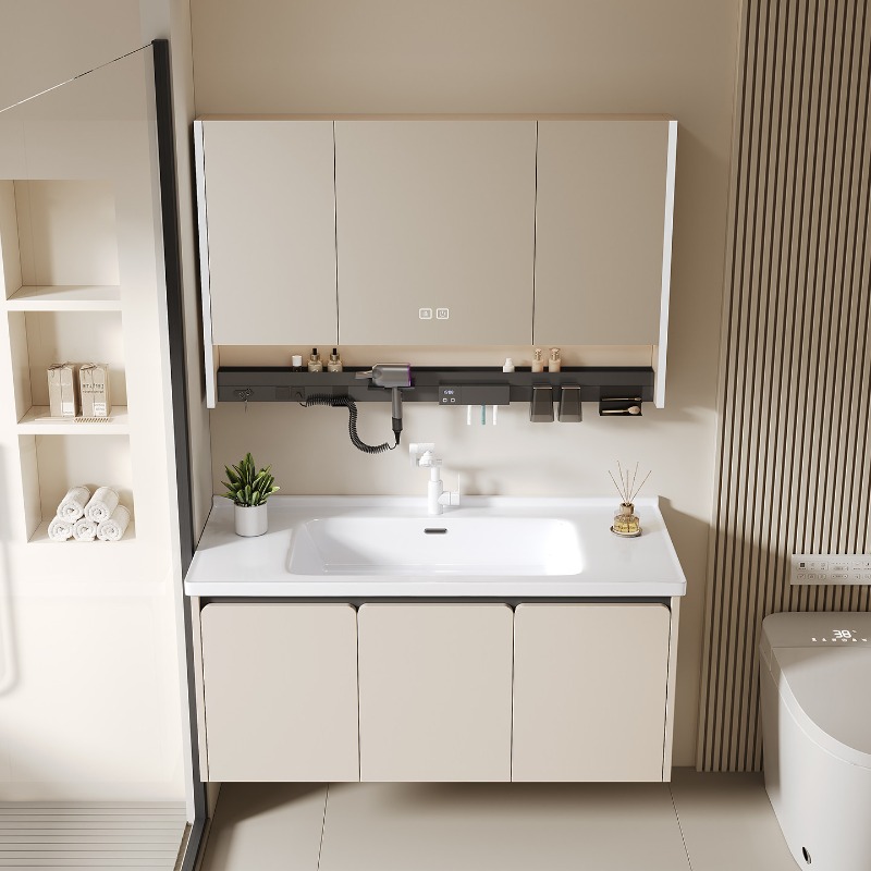 Home Bathroom Partition Wall - 수납장 화장실 욕실 캐비닛 정리함 거울