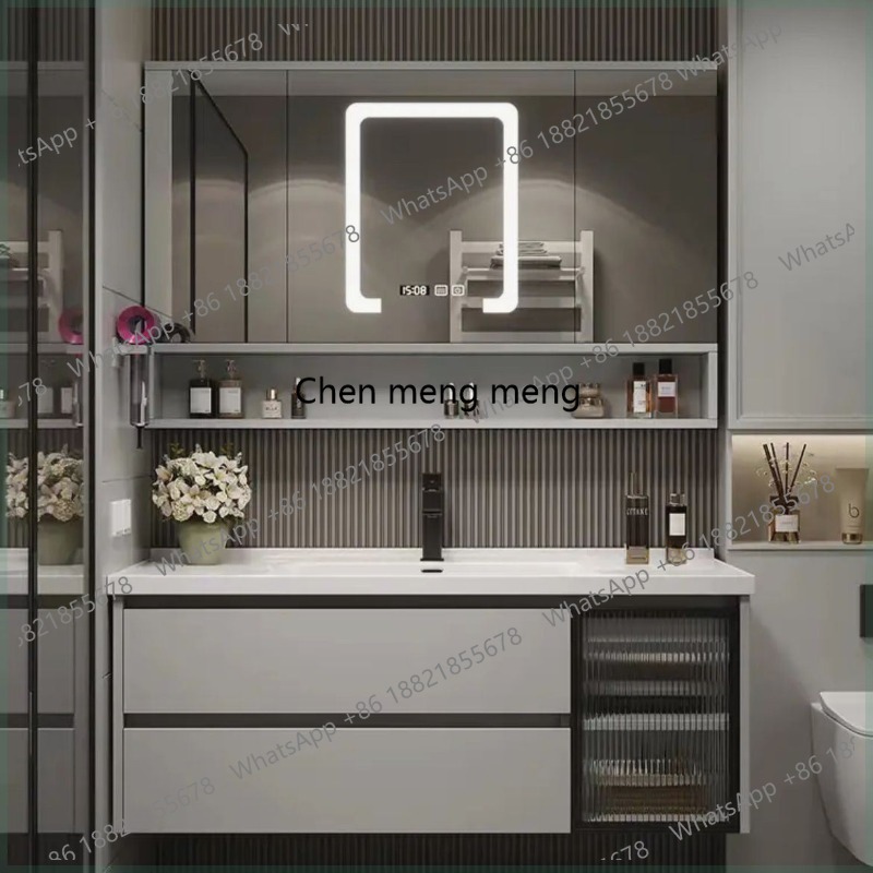 Home Bathroom Partition Wall - 수납장 화장실 욕실 캐비닛 정리함 거울