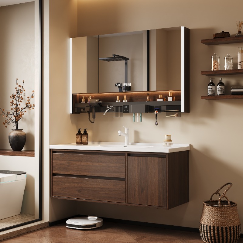 Home Bathroom Partition Wall - 화장실 수납장 욕실 캐비닛 정리 선반