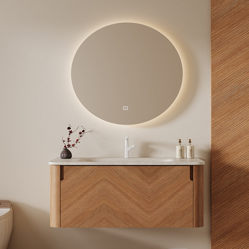 Home Bathroom Partition Wall - 나무 칸막이 욕실 캐비닛 바 향수