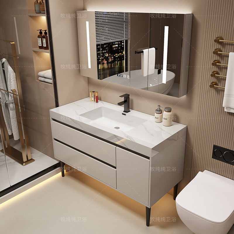 Home Bathroom Partition Wall - 욕실 거울 위 수납장 파티션 수납장