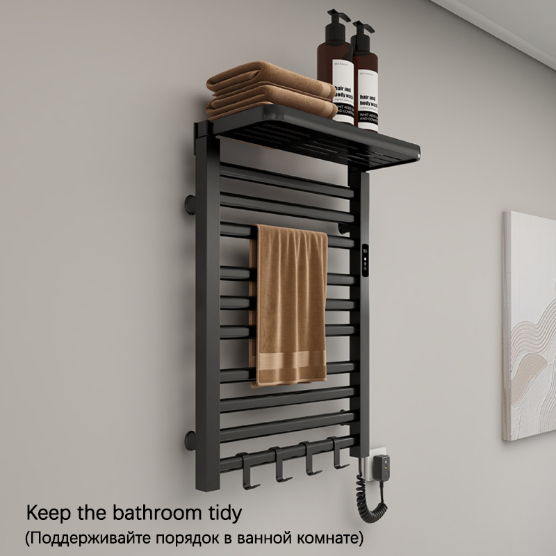 욕실 전기 가열 타월 레일 선반 포함 온도 조절 타이머 - Towel Warmer Electric 리뷰 및 가격
