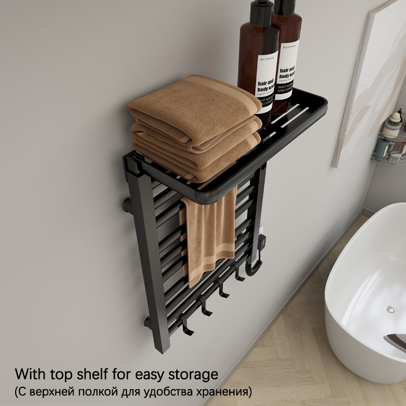 욕실 전기 가열 타월 레일 선반 포함 온도 조절 타이머 - Towel Warmer Electric 리뷰 및 가격