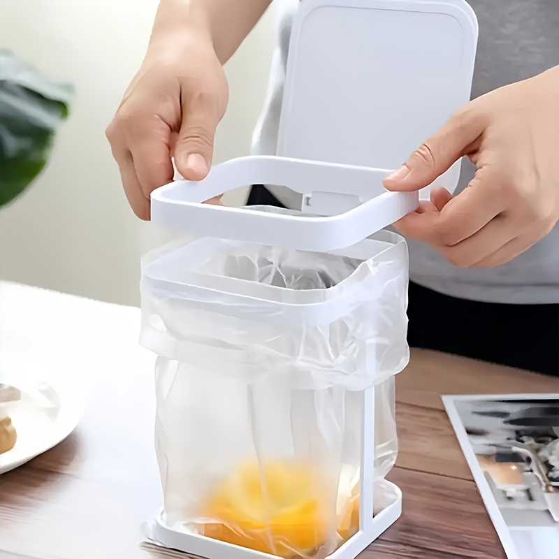 접이식 데스크탑 쓰레기통 작은 쓰레기통 뚜껑이 있는 튜 - Home Bathroom Trash Can 리뷰 및 가격