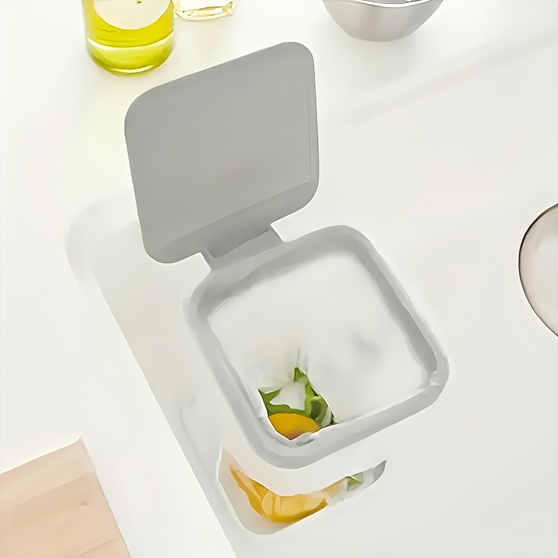 접이식 데스크탑 쓰레기통 작은 쓰레기통 뚜껑이 있는 튜 - Home Bathroom Trash Can 리뷰 및 가격