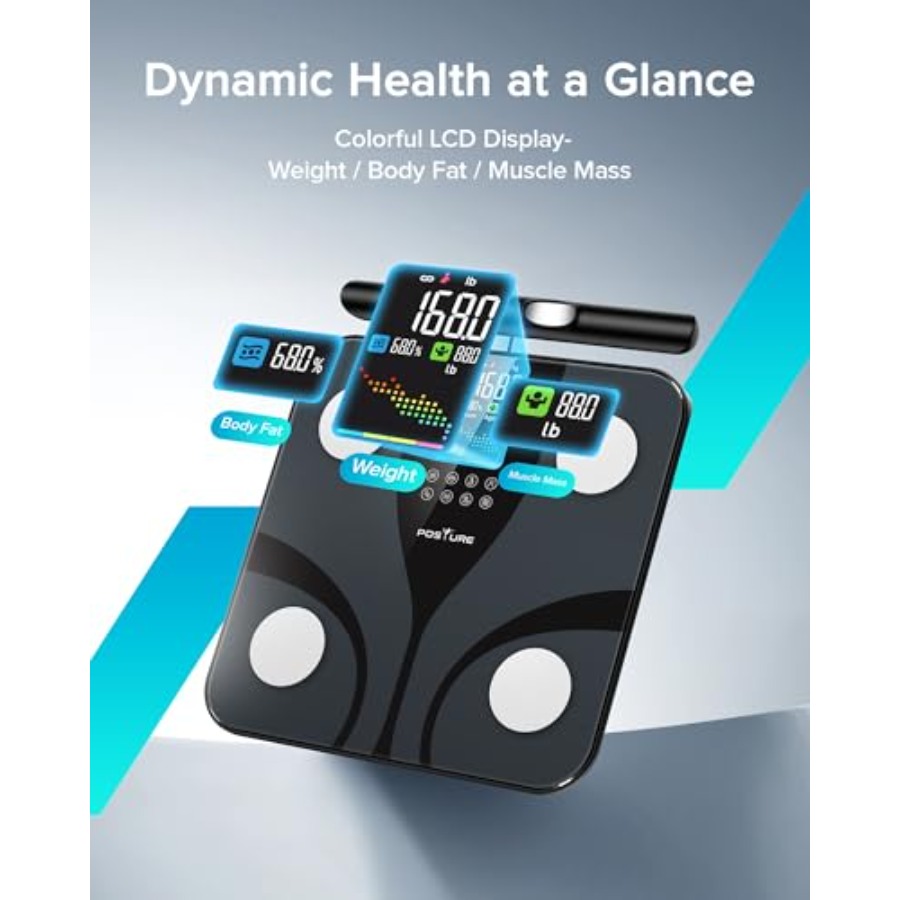 가정용 스마트 디지털 체중계, ABS 플라스틱, 블랙, - Home Bathroom Scales 리뷰 및 가격