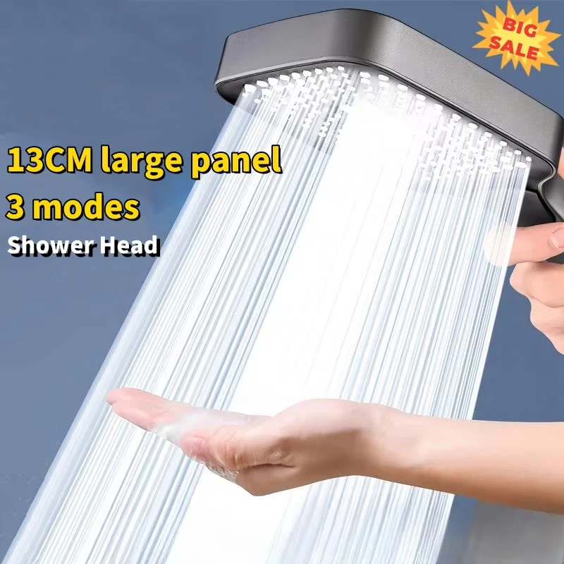 대형 패널 샤워 헤드 13cm 고압 마사지 3가지 모드 - Home Bathroom Upgrades 리뷰 및 가격