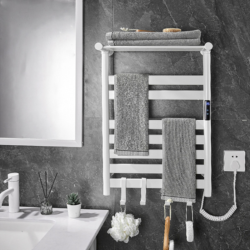 검정/흰색/회색 수건 건조기. 선반이 있는 디지털 디스 - Towel Warmer Electric 리뷰 및 가격