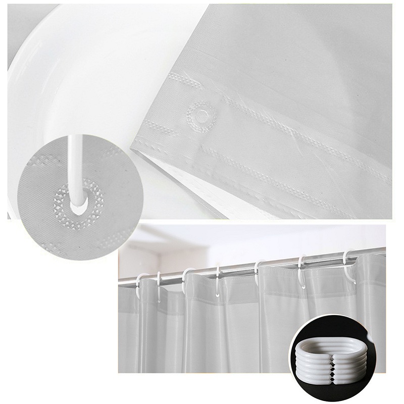 PEVA 방수 샤워 커튼 곰팡이 욕실 솔리드 커튼 웨이 - Shower Curtain Liner 리뷰 및 가격
