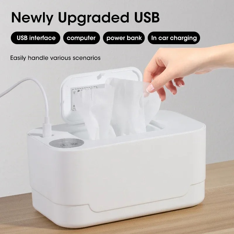 USB 충전식 빠른 가열 아기 물티슈 온열기 휴대용 L - Towel Warmer Electric 리뷰 및 가격