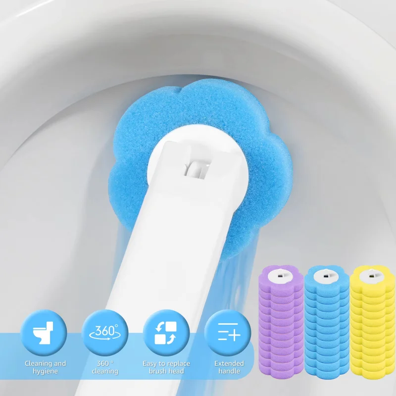 새로운 화장실 브러시 세트 자동 커버 및 베이스 일회용 - Home Bathroom Upgrades 리뷰 및 가격