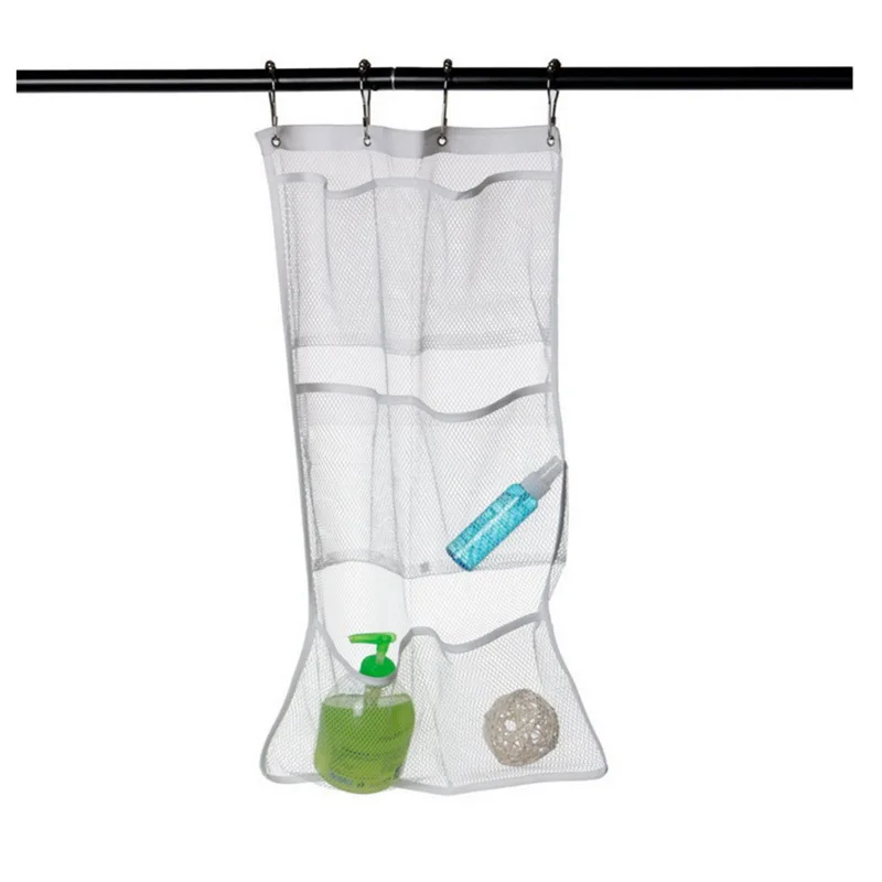 1세트 6팩 퀵 드라이 메쉬 포켓 패브릭 걸이형 캐디  - Shower Curtain Liner 리뷰 및 가격