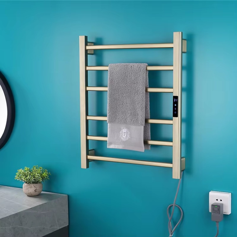 블랙 그레이 골드 브러쉬드 욕실 온도 조절식 전기 수건 - Towel Warmer Electric 리뷰 및 가격