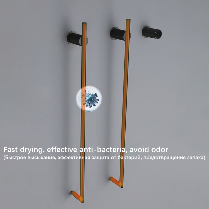 스마트 터치 컨트롤 온열 목욕 타월 레일, 욕실 블랙  - Towel Warmer Electric 리뷰 및 가격