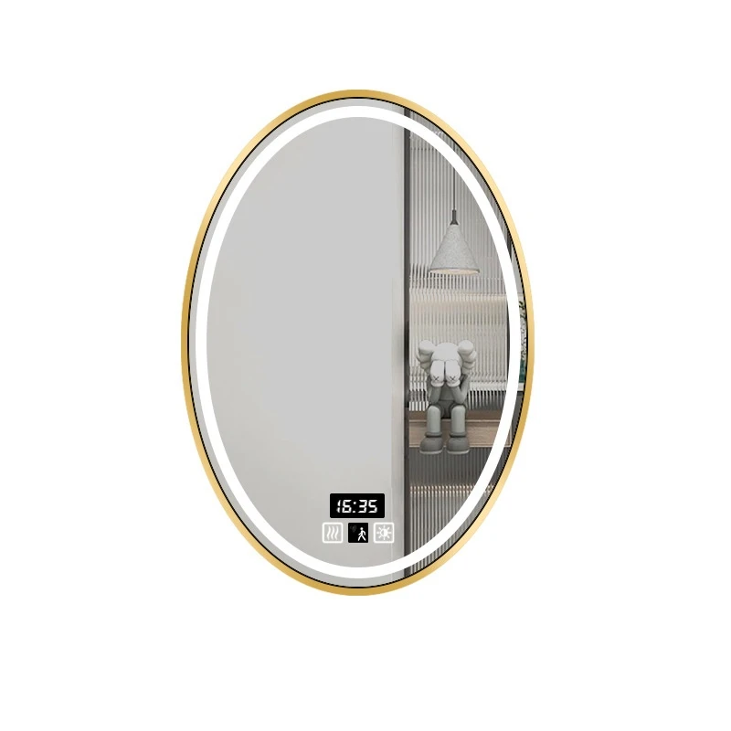 20x28인치 타원형 LED 욕실 거울 블랙 알루미늄  - Home Bathroom Mirror 리뷰 및 가격