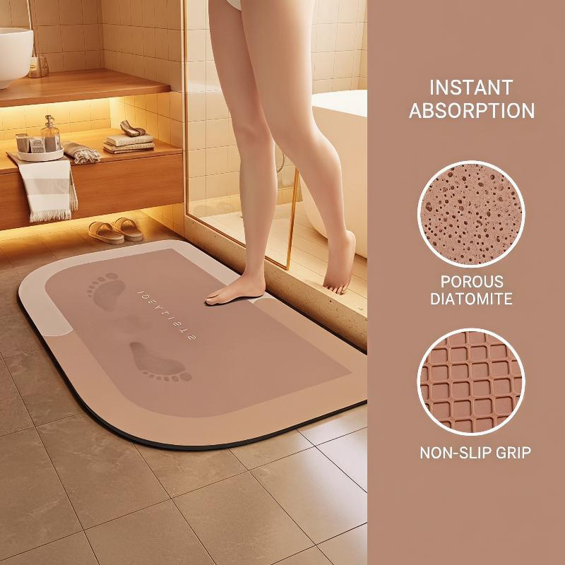 초강력 흡수성 욕실 매트, 미끄럼 방지 뒷면, 빠른 건 - Jet Home Bathroom Mats 리뷰 및 가격