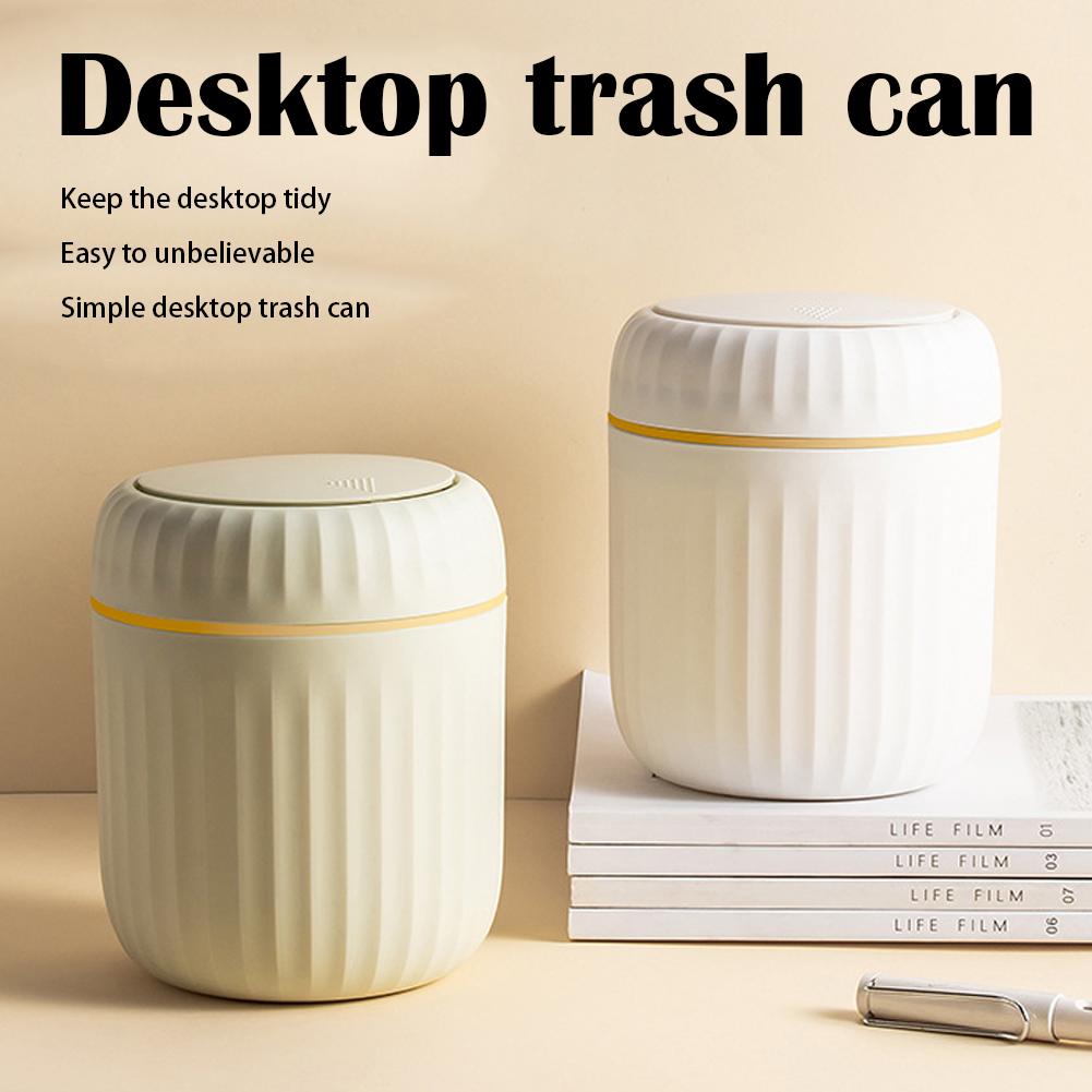 미니 데스크탑 쓰레기통 뚜껑이 있는 내구성 있는 플라스 - Home Bathroom Trash Can 리뷰 및 가격