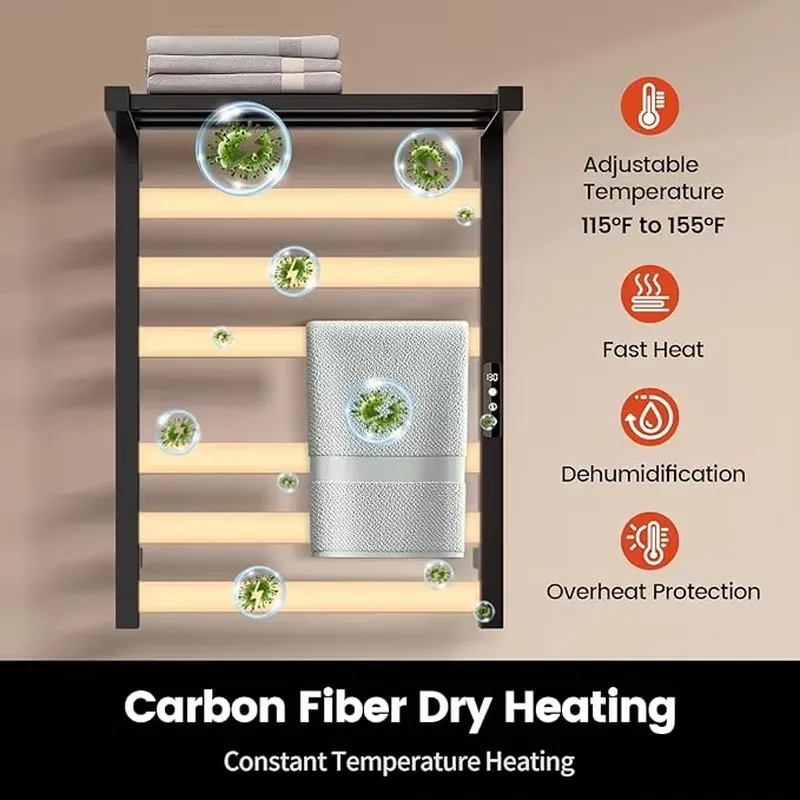 욕실 타월 워머 랙 6단 스마트 전기 타월 건조대 방수 - Towel Warmer Electric 리뷰 및 가격