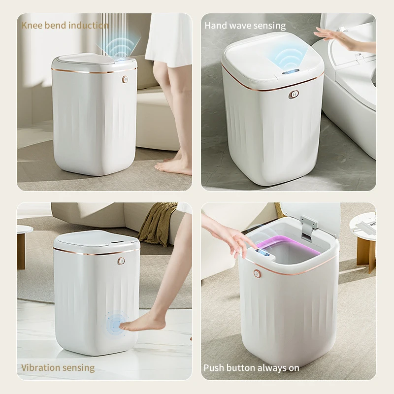 주방용 충전식 터치리스 쓰레기통, 스마트 센서 쓰레기통 - Home Bathroom Trash Can 리뷰 및 가격