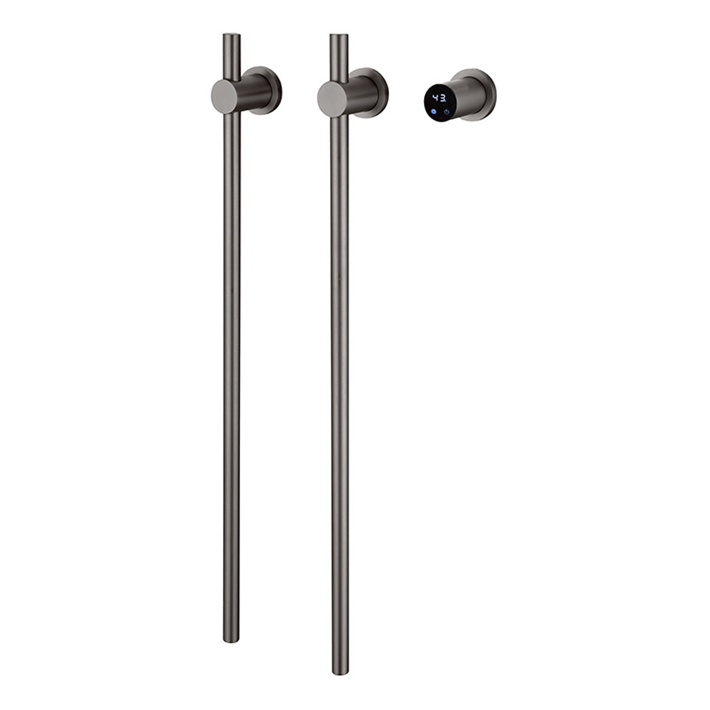 세로형 무광 흰색 80.5x2.2cm 2개의 원형 전기 - Towel Warmer Electric 리뷰 및 가격