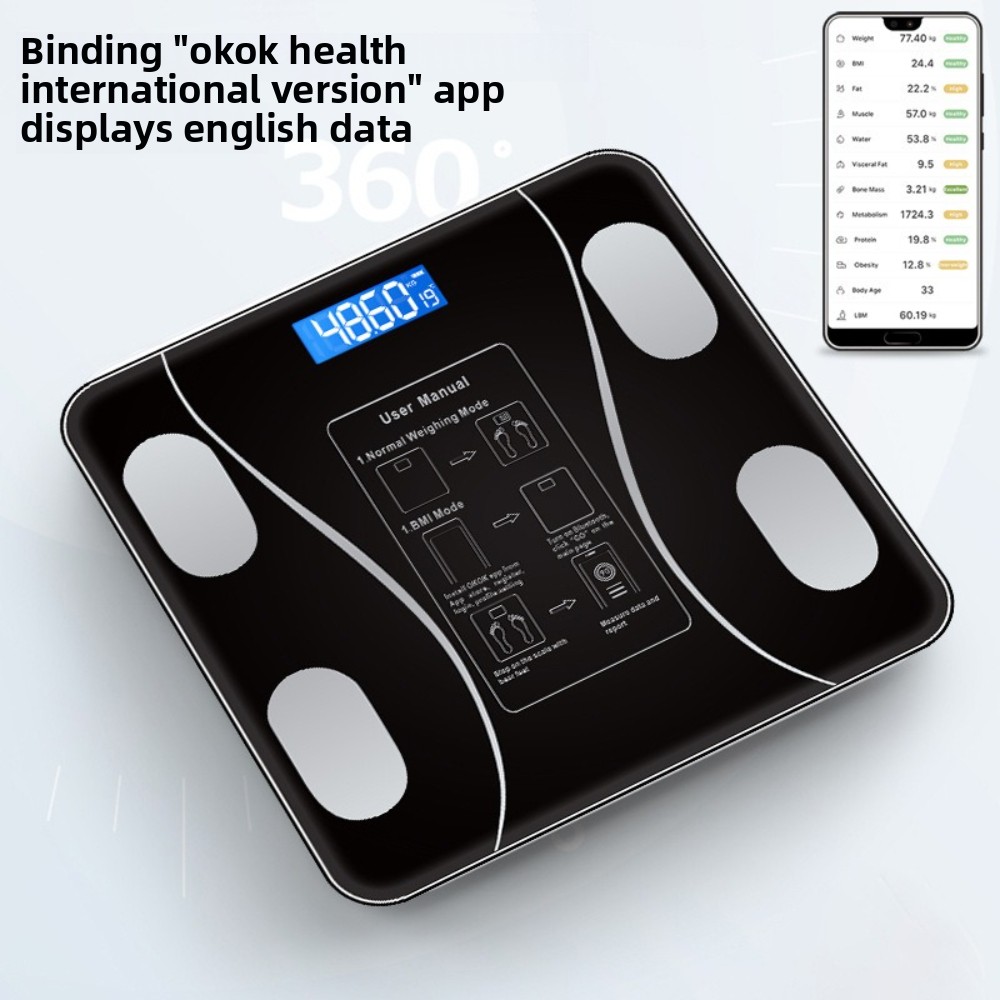 충전식 스마트 전자 체중계 및 체지방 측정기 체중 감량 - Home Bathroom Scales 리뷰 및 가격