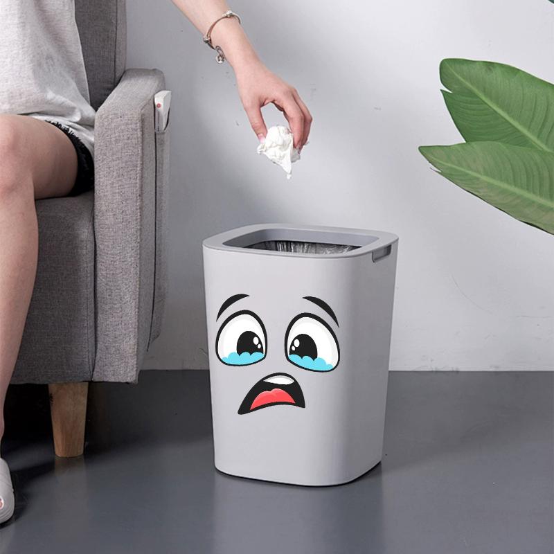 4개의 탈부착 가능한 쓰레기통 스티커, 자가 접착식 만 - Home Bathroom Trash Can 리뷰 및 가격